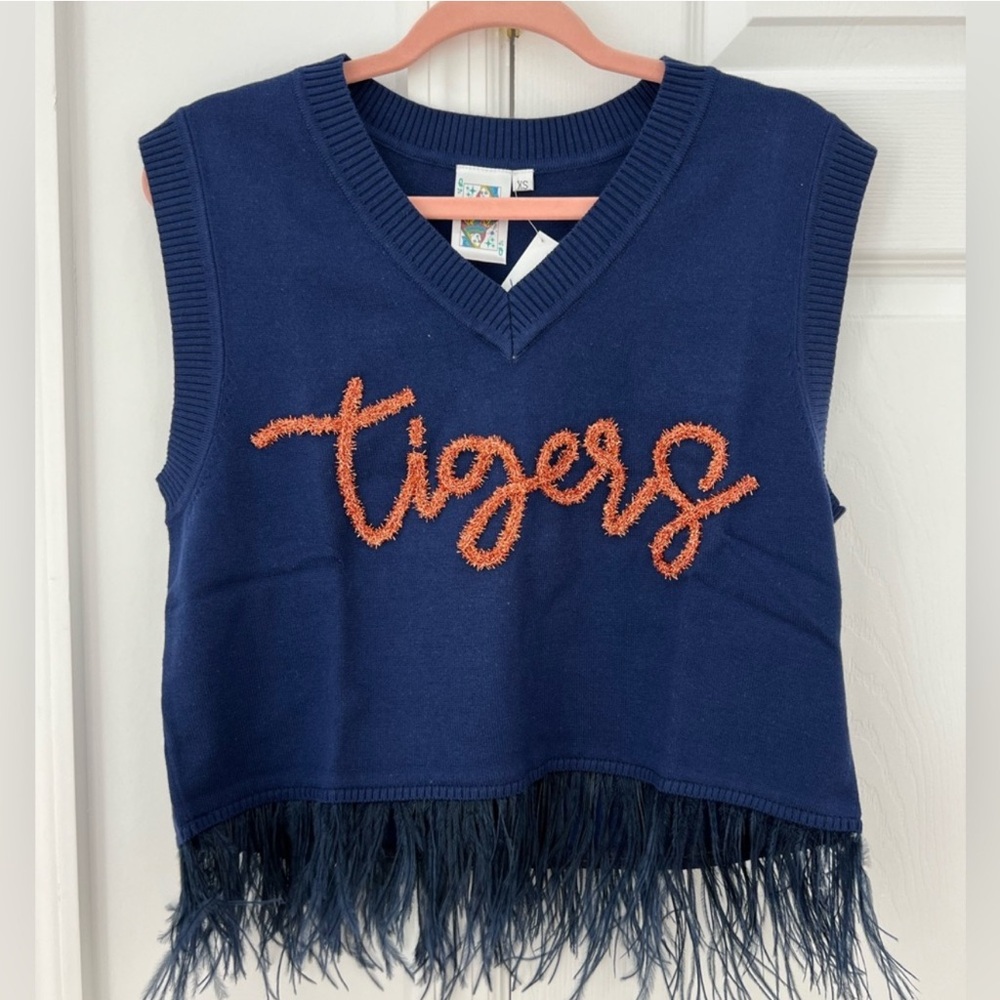 Queen of Sparkles Tiger Feather Tank Size XS